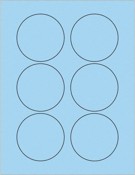 Tape Logic - 3" Long, Pastel Blue Paper Laser Label - For Laser Printers - A1 Tooling