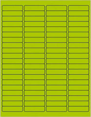 Tape Logic - 1/2" Long, Fluorescent Green Paper Laser Label - For Laser Printers - A1 Tooling