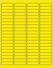 Tape Logic - 1/2" Long, Fluorescent Yellow Paper Laser Label - For Laser Printers - A1 Tooling