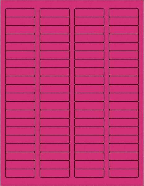 Tape Logic - 1-3/4" Long, Fluorescent Pink Paper Laser Label - For Laser Printers - A1 Tooling