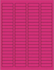 Tape Logic - 1-3/4" Long, Fluorescent Pink Paper Laser Label - For Laser Printers - A1 Tooling