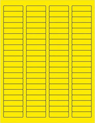 Tape Logic - 1-3/4" Long, Fluorescent Yellow Paper Laser Label - For Laser Printers - A1 Tooling