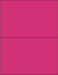 Tape Logic - 8-1/2" Long, Fluorescent Pink Paper Laser Label - For Laser Printers - A1 Tooling