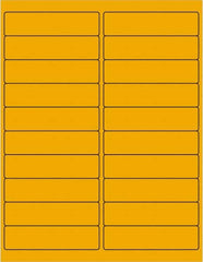 Tape Logic - 4" Long, Fluorescent Orange Paper Laser Label - For Laser Printers - A1 Tooling