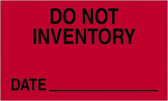 Tape Logic - 5" Long, Fluorescent Red Paper Shipping Label - For Multi-Use - A1 Tooling