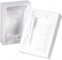 Made in USA - 8-1/16" Long x 5-5/8" Wide x 2" High x 2" Thick Polystyrene Foam - White, Case - A1 Tooling