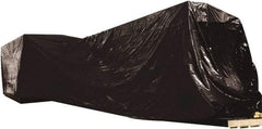 Made in USA - 100" Long x 3" Wide Polyethylene Plastic Film - Black, Case - A1 Tooling