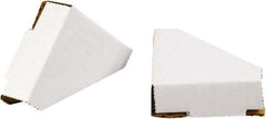 Made in USA - 3-1/4" Long x 3-1/4" Wide x 1-3/8" High x 3/16" Thick Corner - White, Case - A1 Tooling