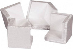 Made in USA - 3-3/4" Long x 3-3/4" Wide x 3-3/4" High x 3/4" Thick Corner - White, Roll - A1 Tooling