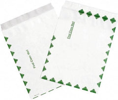 Dupont - 12" Long x 9" Wide Peel-Off Self-Seal Tyvek Flat Catalog Envelopes - White/Green - A1 Tooling