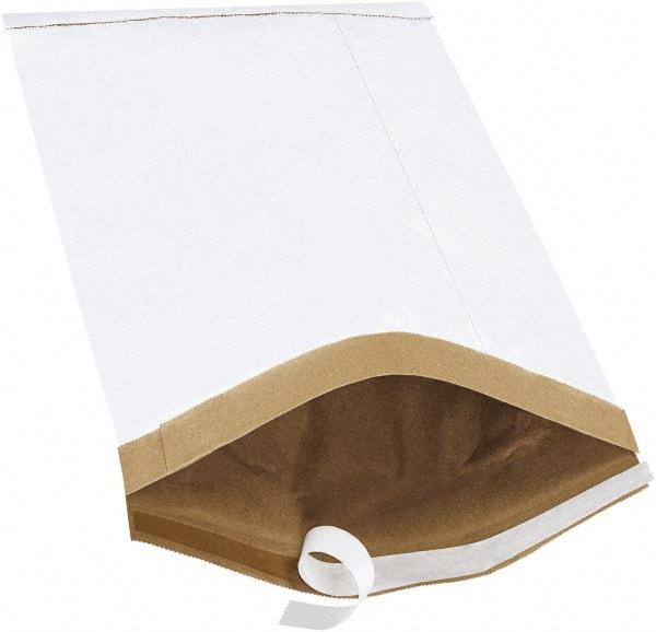 Made in USA - 16" Long x 10-1/2" Wide Peel-Off Self-Seal Padded Mailer - White - A1 Tooling