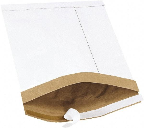 Made in USA - 12" Long x 8-1/2" Wide Peel-Off Self-Seal Padded Mailer - White - A1 Tooling