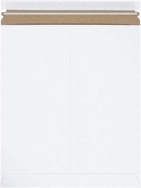 Made in USA - 15" Long x 12-3/4" Wide Peel-Off Self-Seal Flat Mailer - White - A1 Tooling