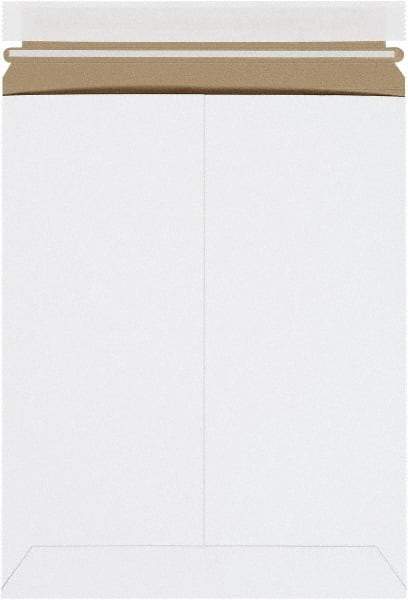 Made in USA - 12-1/4" Long x 9-3/4" Wide Peel-Off Self-Seal Flat Mailer - White - A1 Tooling