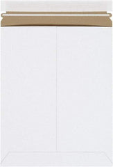 Made in USA - 12-1/4" Long x 9-3/4" Wide Peel-Off Self-Seal Flat Mailer - White - A1 Tooling