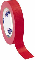 Tape Logic - 1" Wide x 60 Yd Long Red Crepe Paper Masking Tape - 4.9 mil Thick - A1 Tooling