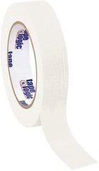 Tape Logic - 1" Wide x 60 Yd Long White Crepe Paper Masking Tape - 4.9 mil Thick - A1 Tooling