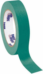 Tape Logic - 1" Wide x 60 Yd Long Green Crepe Paper Masking Tape - 4.9 mil Thick - A1 Tooling