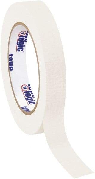 Tape Logic - 3/4" Wide x 60 Yd Long White Crepe Paper Masking Tape - 4.9 mil Thick - A1 Tooling