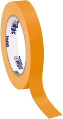 Tape Logic - 3/4" Wide x 60 Yd Long Orange Crepe Paper Masking Tape - 4.9 mil Thick - A1 Tooling