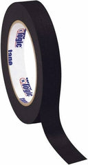 Tape Logic - 3/4" Wide x 60 Yd Long Black Crepe Paper Masking Tape - 4.9 mil Thick - A1 Tooling