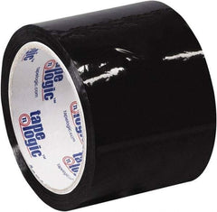 Tape Logic - 2" x 55 Yd Black Acrylic Adhesive Packaging Tape - Polypropylene Film Backing, 2.2 mil Thick, 21.4 Lb Tensile Strength - A1 Tooling