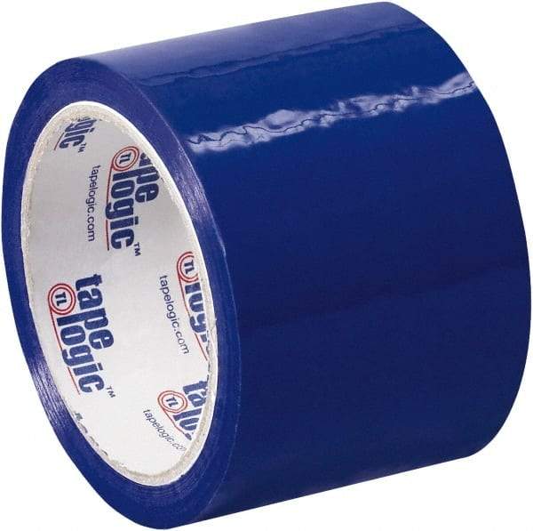 Tape Logic - 3" x 55 Yd Blue Acrylic Adhesive Packaging Tape - Polypropylene Film Backing, 2.2 mil Thick, 21.4 Lb Tensile Strength - A1 Tooling