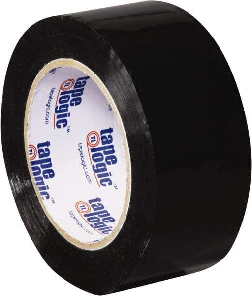 Tape Logic - 2" x 110 Yd Black Acrylic Adhesive Packaging Tape - Polypropylene Film Backing, 2.2 mil Thick, 21.4 Lb Tensile Strength - A1 Tooling