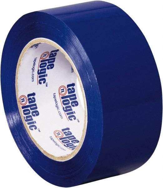 Tape Logic - 2" x 110 Yd Blue Acrylic Adhesive Packaging Tape - Polypropylene Film Backing, 2.2 mil Thick, 21.4 Lb Tensile Strength - A1 Tooling