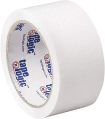 Tape Logic - 2" x 55 Yd White Acrylic Adhesive Packaging Tape - Polypropylene Film Backing, 2.2 mil Thick, 21.4 Lb Tensile Strength - A1 Tooling