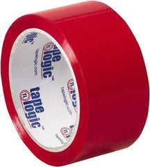 Tape Logic - 2" x 55 Yd Red Acrylic Adhesive Packaging Tape - Polypropylene Film Backing, 2.2 mil Thick, 21.4 Lb Tensile Strength - A1 Tooling