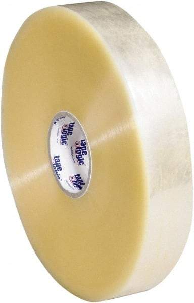 Tape Logic - 2" x 1,000 Yd Clear Hot Melt Adhesive Packaging Tape - Polypropylene Film Backing, 2.5 mil Thick, 36 Lb Tensile Strength - A1 Tooling