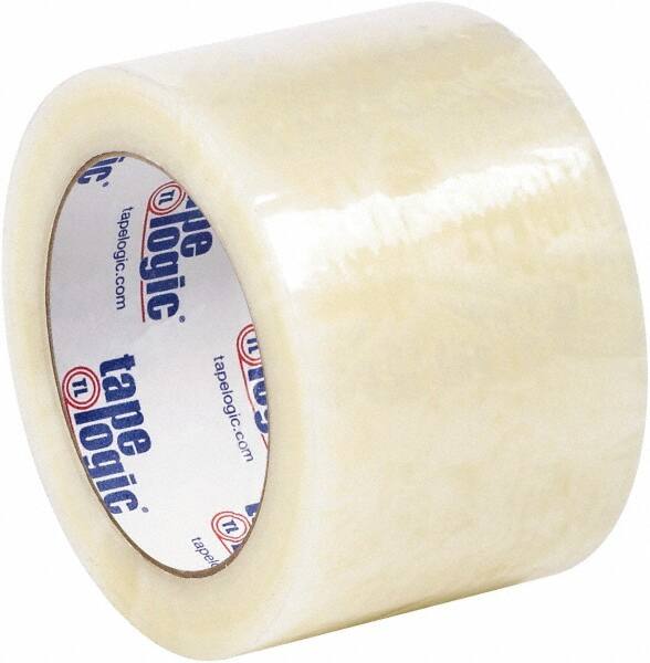 Tape Logic - 3" x 110 Yd Clear Hot Melt Adhesive Packaging Tape - Polypropylene Film Backing, 2 mil Thick - A1 Tooling