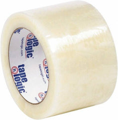 Tape Logic - 3" x 110 Yd Clear Hot Melt Adhesive Packaging Tape - Polypropylene Film Backing, 1.7 mil Thick - A1 Tooling