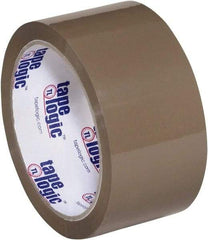 Tape Logic - 2" x 55 Yd Tan Hot Melt Adhesive Packaging Tape - Polypropylene Film Backing, 1.9 mil Thick, 22 Lb Tensile Strength - A1 Tooling