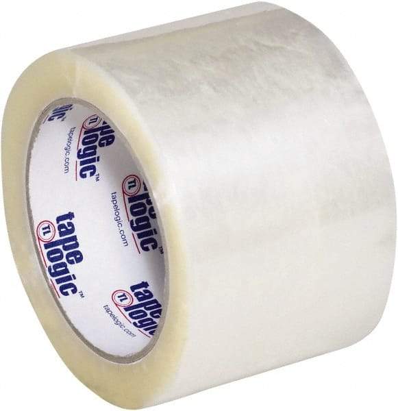 Tape Logic - 3" x 110 Yd Clear Hot Melt Adhesive Packaging Tape - Polypropylene Film Backing, 2.2 mil Thick - A1 Tooling