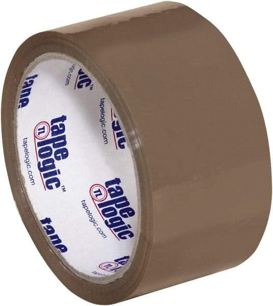 Tape Logic - 2" x 55 Yd Tan Hot Melt Adhesive Packaging Tape - Polypropylene Film Backing, 2.5 mil Thick, 36 Lb Tensile Strength - A1 Tooling