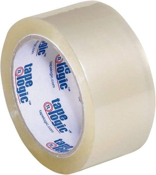 Tape Logic - 2" x 55 Yd Clear Acrylic Adhesive Packaging Tape - Polypropylene Film Backing, 2.6 mil Thick, 24.7 Lb Tensile Strength - A1 Tooling