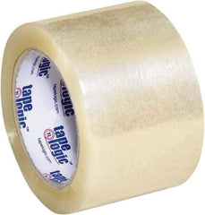 Tape Logic - 3" x 110 Yd Clear Acrylic Adhesive Packaging Tape - Polypropylene Film Backing, 1.8 mil Thick, 18 Lb Tensile Strength - A1 Tooling