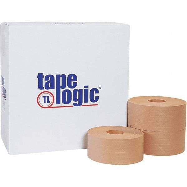 Tape Logic - 70mm x 375' Kraft Water Activated Adhesive Packaging Tape - Paper Backing, 5 mil Thick - A1 Tooling