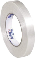 Tape Logic - 3/4" x 60 Yd Clear Hot Melt Adhesive Strapping Tape - Polypropylene Film Backing, 5.9 mil Thick, 320 Lb Tensile Strength - A1 Tooling