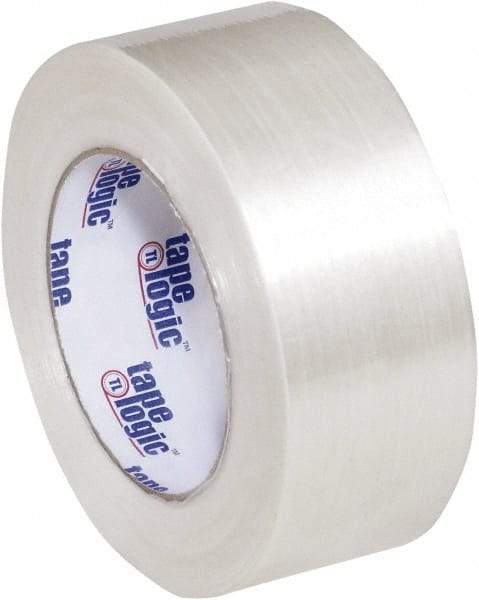 Tape Logic - 2" x 60 Yd Clear Hot Melt Adhesive Strapping Tape - Polypropylene Film Backing, 5.1 mil Thick, 275 Lb Tensile Strength - A1 Tooling