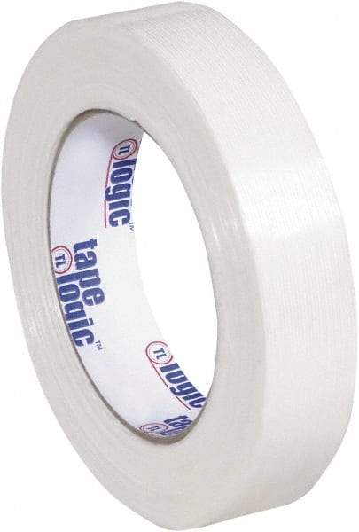 Tape Logic - 1" x 60 Yd Clear Hot Melt Adhesive Strapping Tape - Polypropylene Film Backing, 4.3 mil Thick, 156 Lb Tensile Strength - A1 Tooling