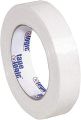 Tape Logic - 1" x 60 Yd Clear Hot Melt Adhesive Strapping Tape - Polypropylene Film Backing, 4.3 mil Thick, 156 Lb Tensile Strength - A1 Tooling