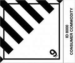 Tape Logic - 4-3/4" Long, Black/White Paper D.O.T. Labels - For Multi-Use - A1 Tooling