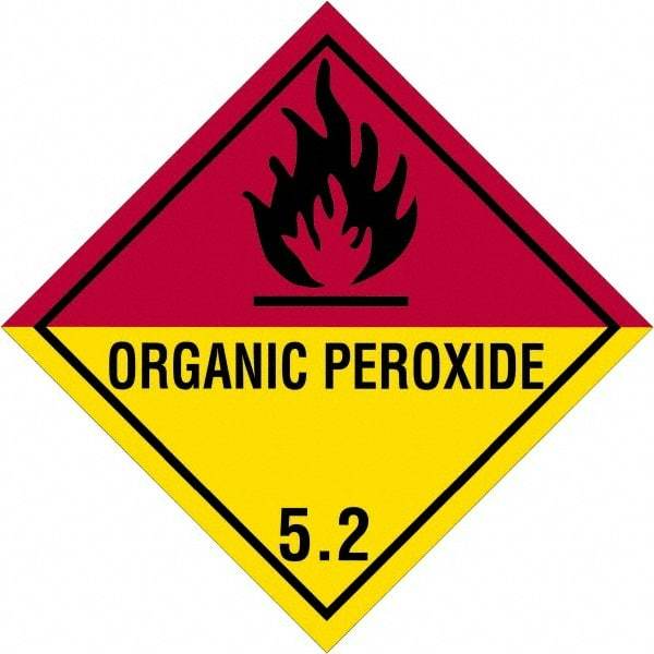 Tape Logic - 4" Long, Yellow/Red/Black/Gray Paper D.O.T. Labels - For Multi-Use - A1 Tooling