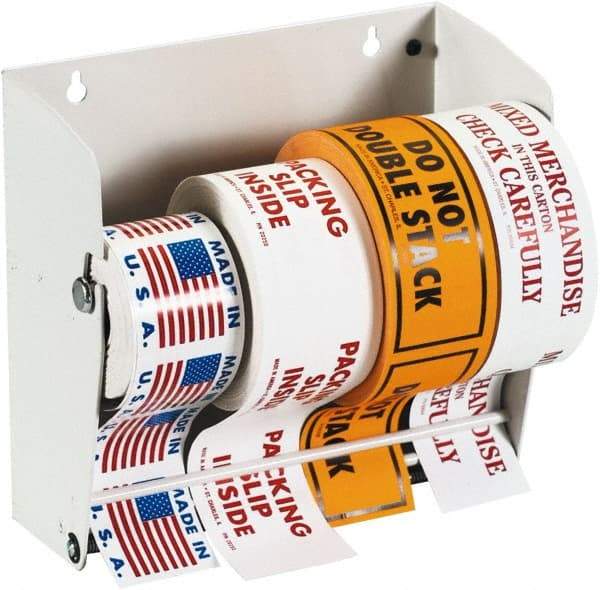 Tape Logic - 8-1/2" Long, White Metal Label Dispensers - For Multi-Use - A1 Tooling