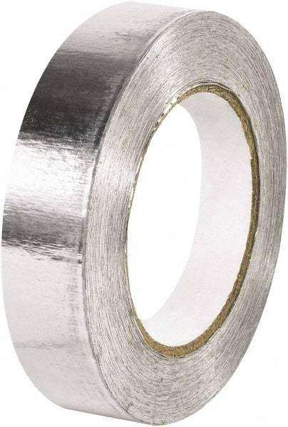 Made in USA - 1" x 60 Yds Silver Foil Tape - 5 mil, Acrylic Adhesive, Aluminum Foil Backing - A1 Tooling