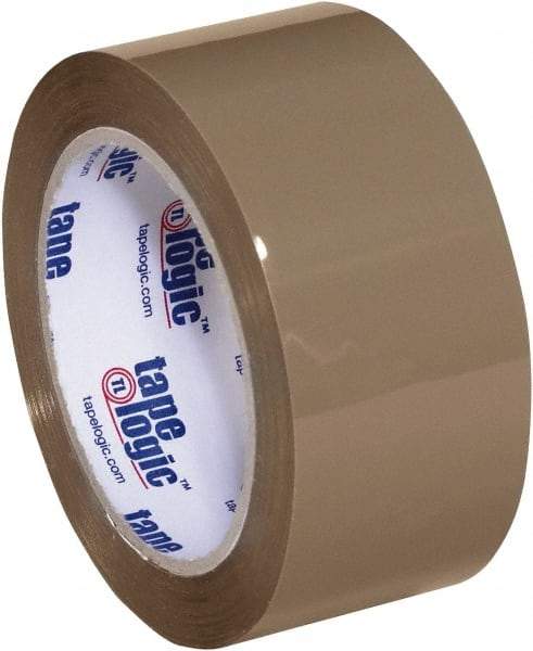 Tape Logic - 2" x 55 Yd Tan Acrylic Adhesive Packaging Tape - Polypropylene Film Backing, 2.6 mil Thick, 24.7 Lb Tensile Strength - A1 Tooling