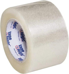 Tape Logic - 3" x 110 Yd Clear Acrylic Adhesive Packaging Tape - Polypropylene Film Backing, 2.6 mil Thick, 24.7 Lb Tensile Strength - A1 Tooling